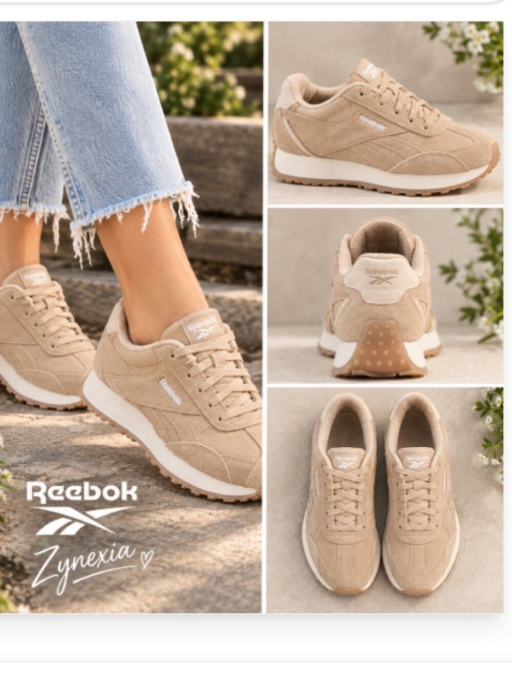 REEBOK Suede Zynexia Casual Sneakers 4MT22610 NEW IN BOX